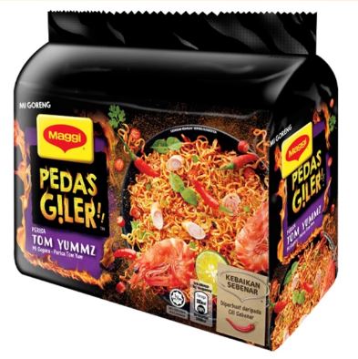 Maggi Pedas Giler Tom Yummz 12 x (5 x 76g)